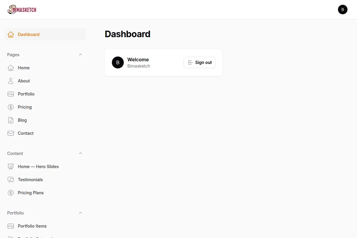 Admin Dashboard