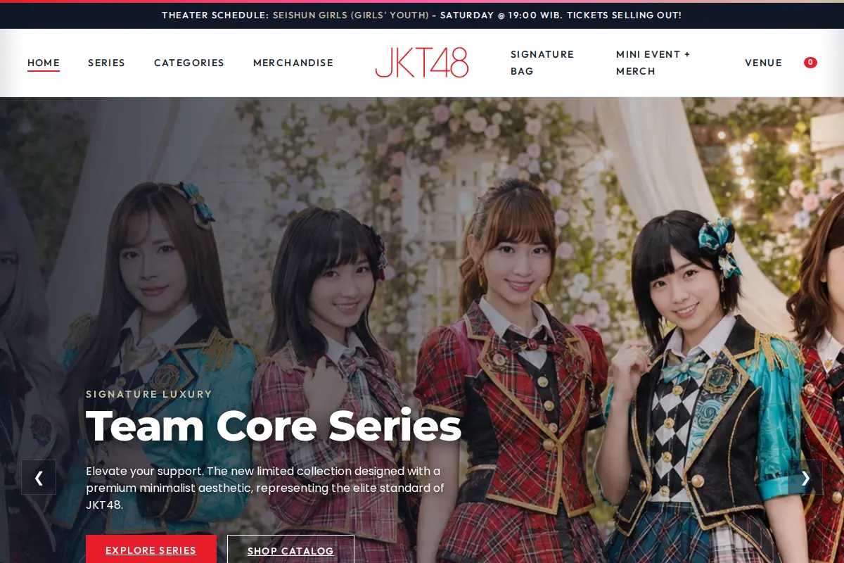 JKT48 Store Homepage